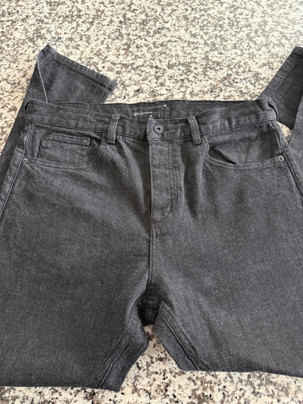 Tavik Slim Straight Black Denim Jeans